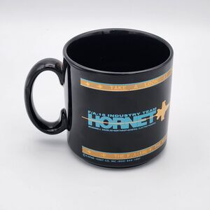 F/A-18 Hornet Industry Team Ceramic Mug England Coffee Cup 22K Gold Decoration